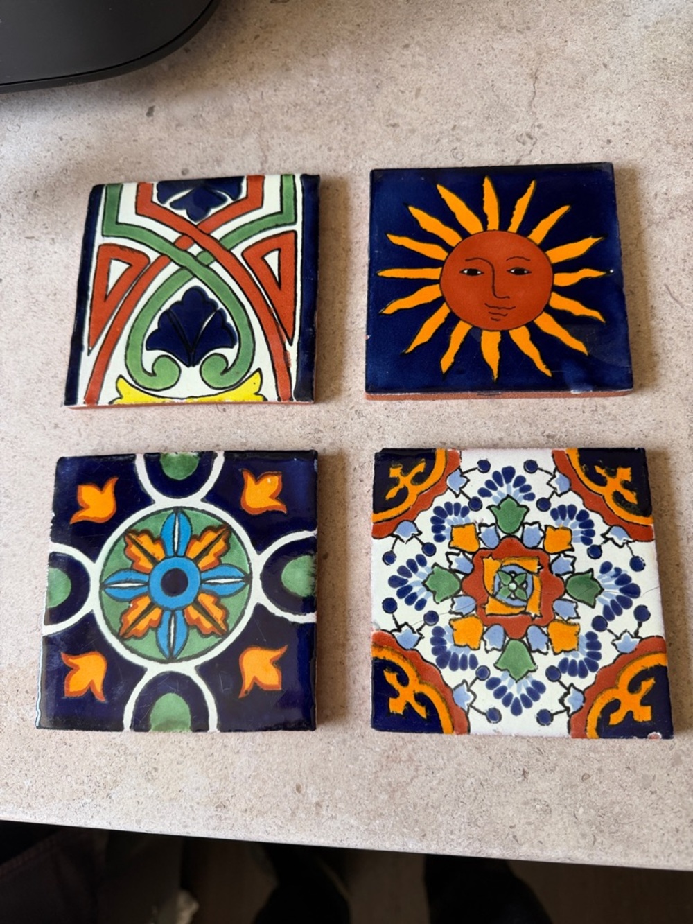 4 Gorgeous Terracotta Coasters